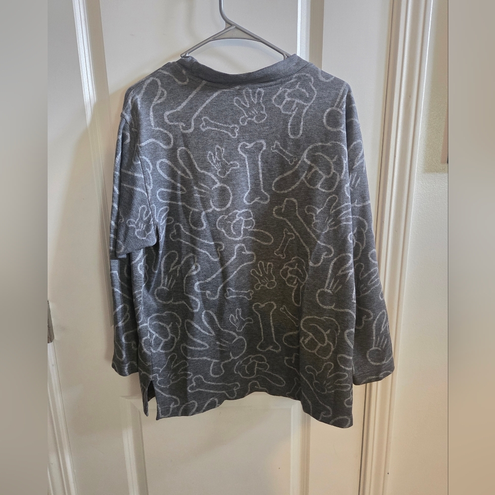 Gray Mickey and Pluto Sweatshirt Disney Large - Picture 4 of 4